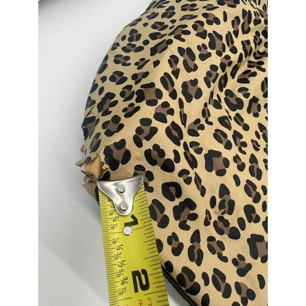 Xhilaration Leopard Print Tote Bag Shoulder Handbag Tan‎ Brown Black Large